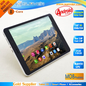7.85 Inch 2048 X 1536 (QXGA) Mt6592W Octa Core Tablet (MO8)